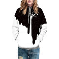 Black and White Spray Painting Hoody